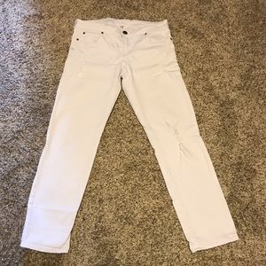 KUT white denim jeans